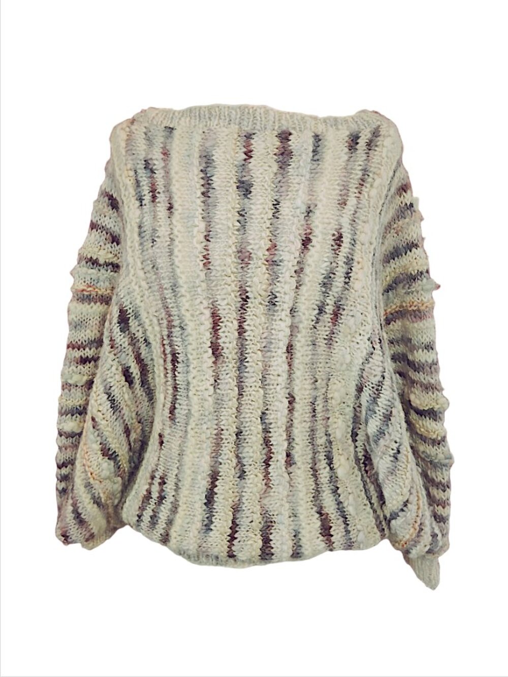 Cotswold Woolen Weavers  Custom  Hand Made  Nubby Bat-Wing Sweater  Vintage M-L
